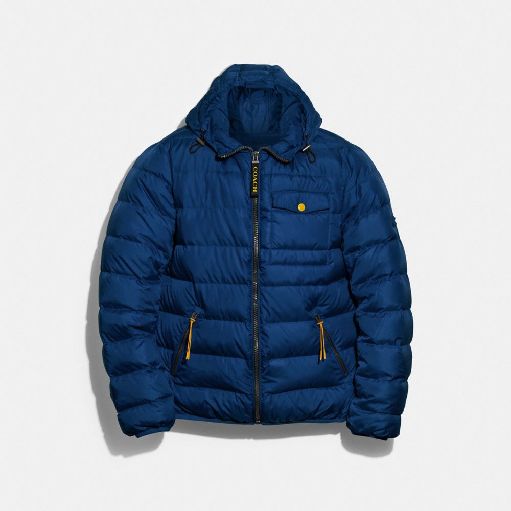 COACH LIGHTWEIGHT DOWN JACKET - CADET BANANA - F78477