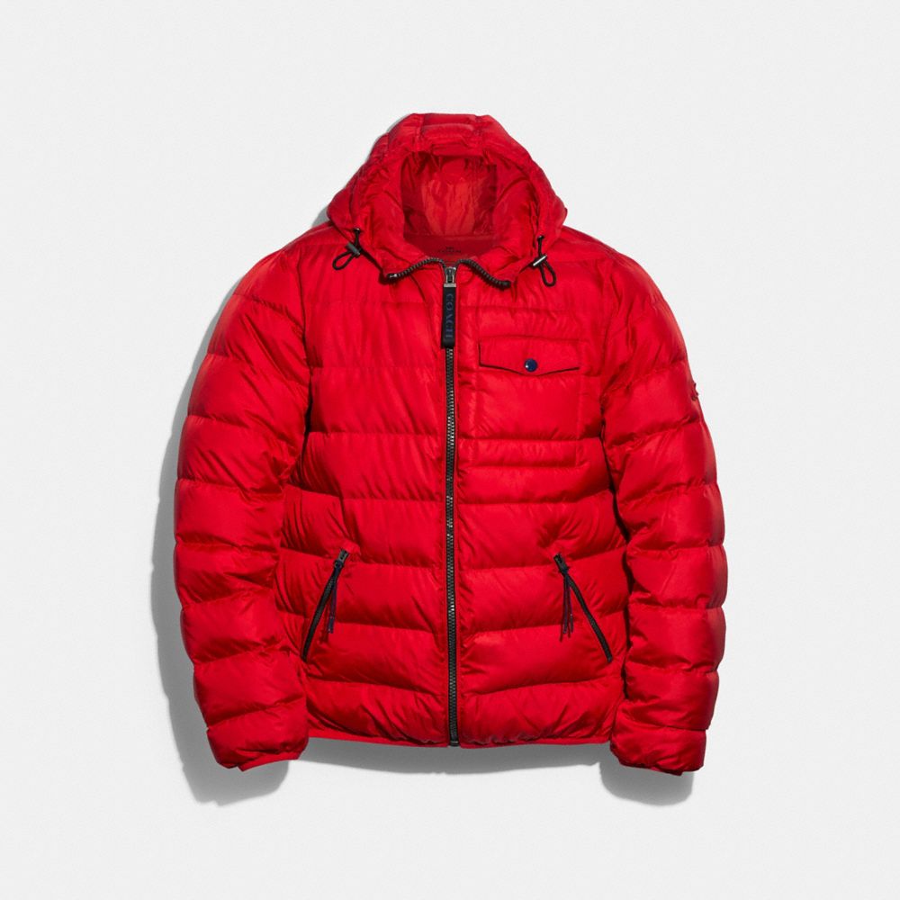 COACH F78477 - LIGHTWEIGHT DOWN JACKET SPORT RED CADET