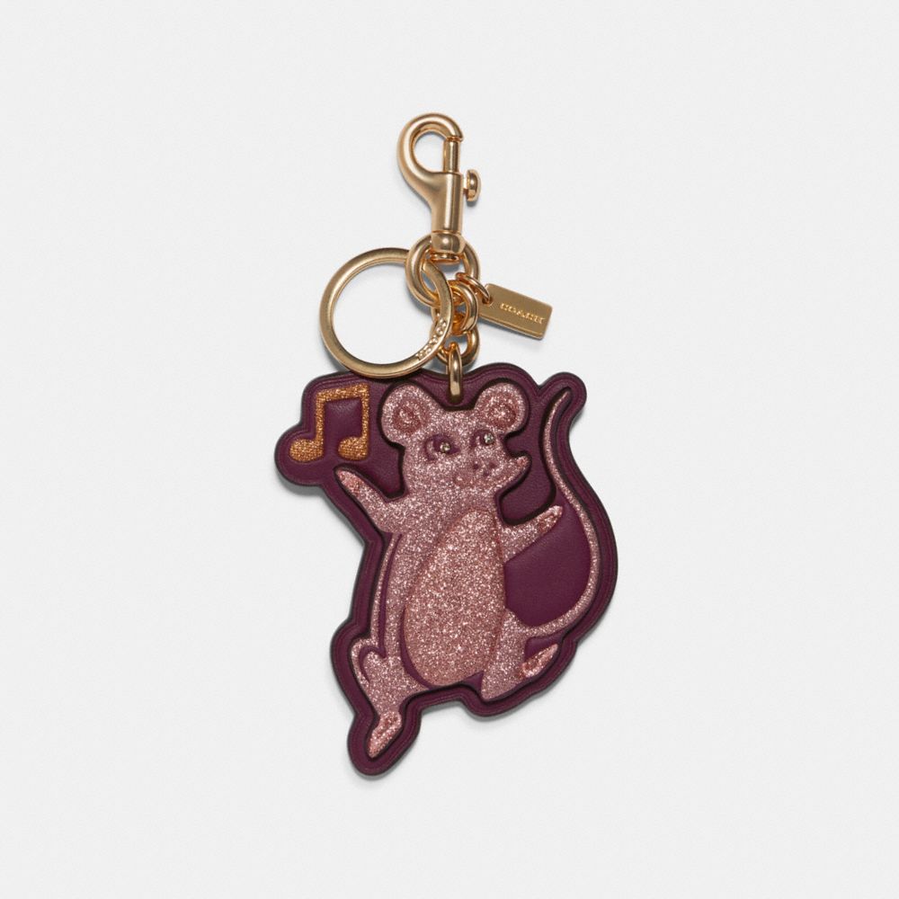 PARTY MOUSE BAG CHARM - GD/MULTI - COACH F78518