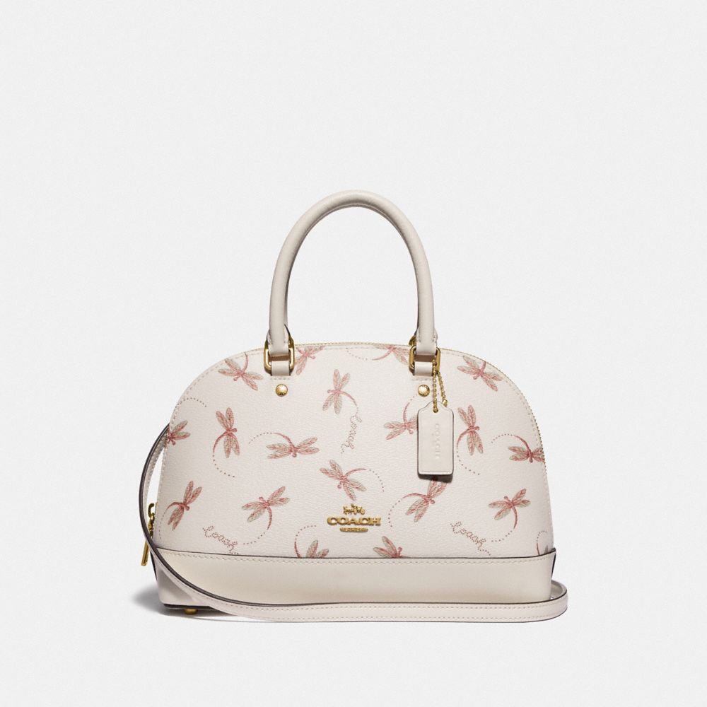 MINI SIERRA SATCHEL WITH DRAGONFLY PRINT - F78728 - IM/CHALK MULTI