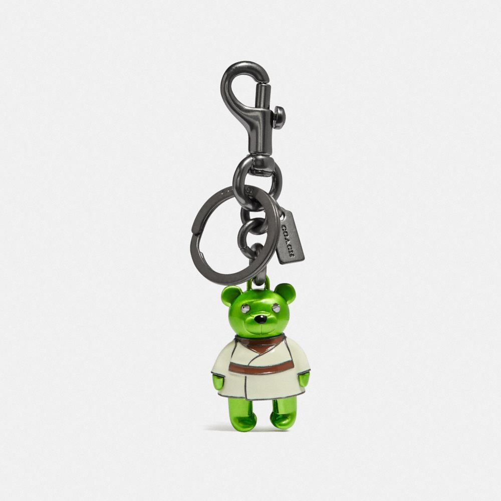 STAR WARS X COACH YODA BEAR BAG CHARM - F78817 - QB/GREEN