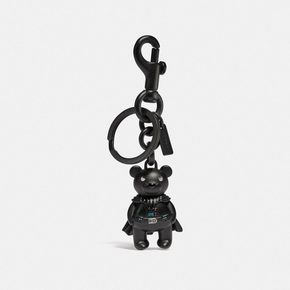 COACH STAR WARS X COACH DARTH VADER BEAR BAG CHARM - DARK GUNMETAL - F78818