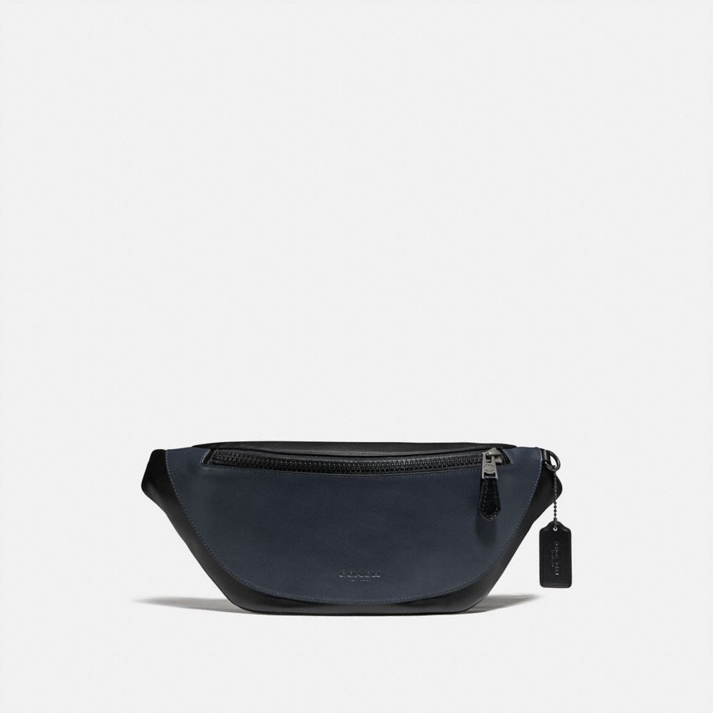 WARREN BELT BAG IN COLORBLOCK - BLACK MULTI/BLACK ANTIQUE NICKEL - COACH F79149