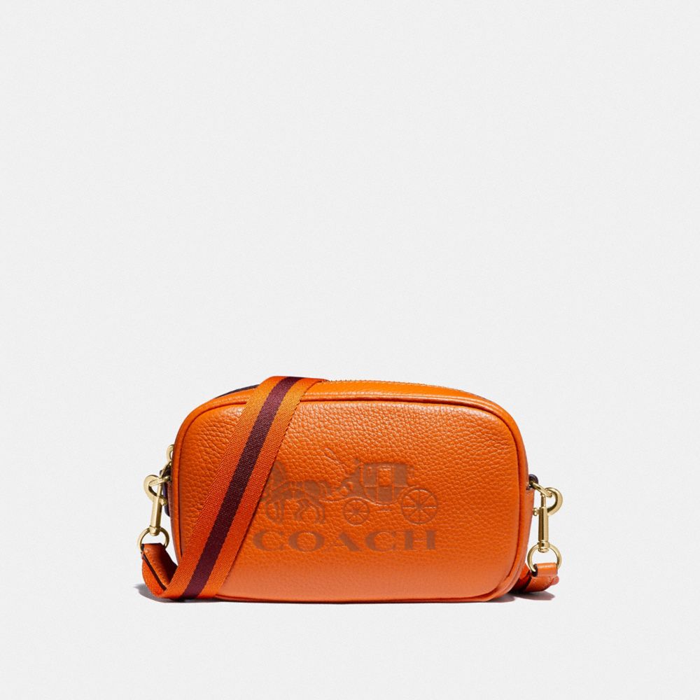 COACH CONVERTIBLE BELT BAG - DARK ORANGE/GOLD - F79212