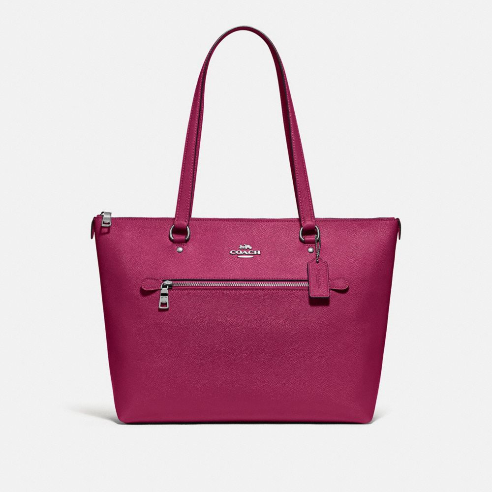 GALLERY TOTE - F79608 - SV/DARK FUCHSIA