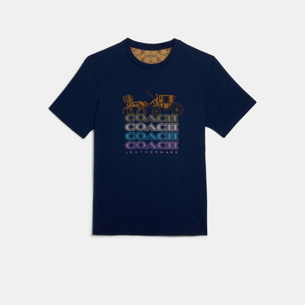 COACH T-SHIRT - F79669 - NAVY