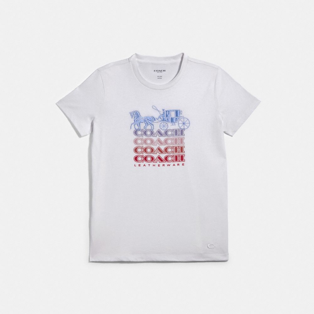 COACH COACH T-SHIRT - WHITE - F79700