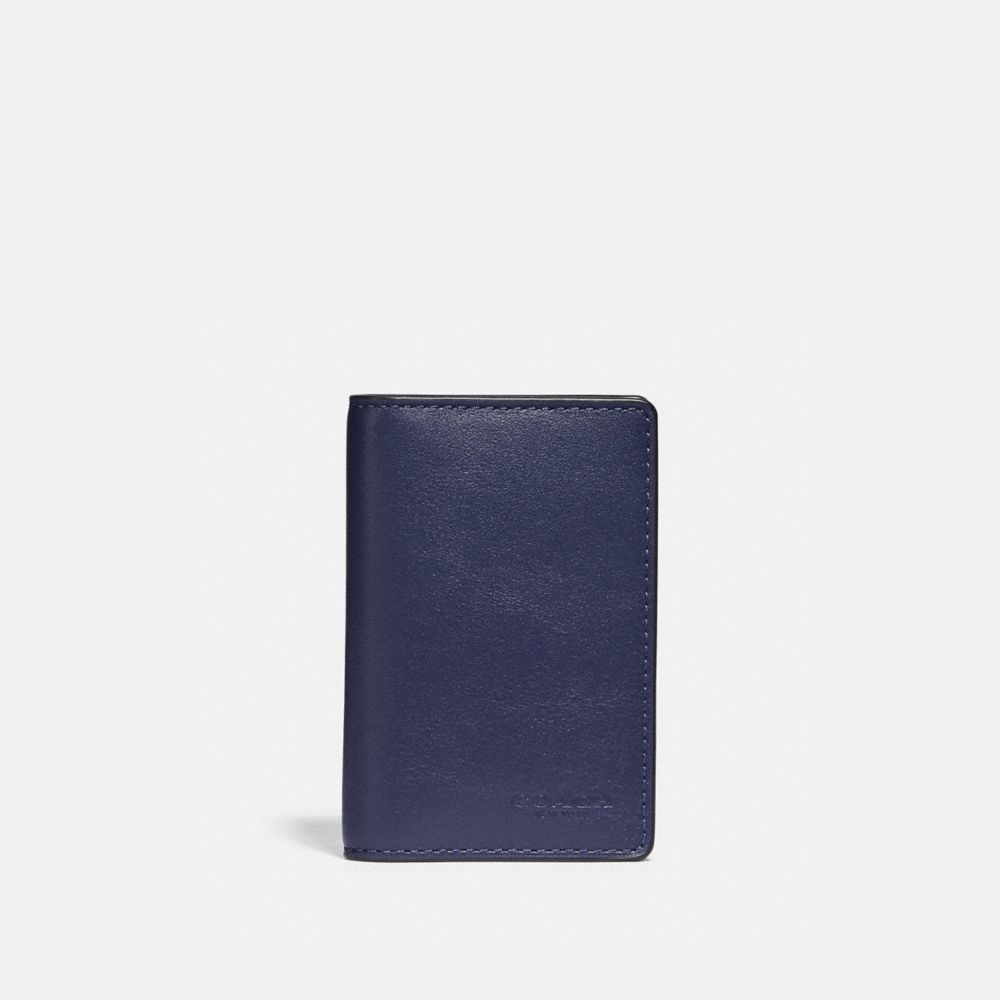 COACH CARD WALLET IN COLORBLOCK - QB/CADET/LT PERIWINKLE MULTI - F79802