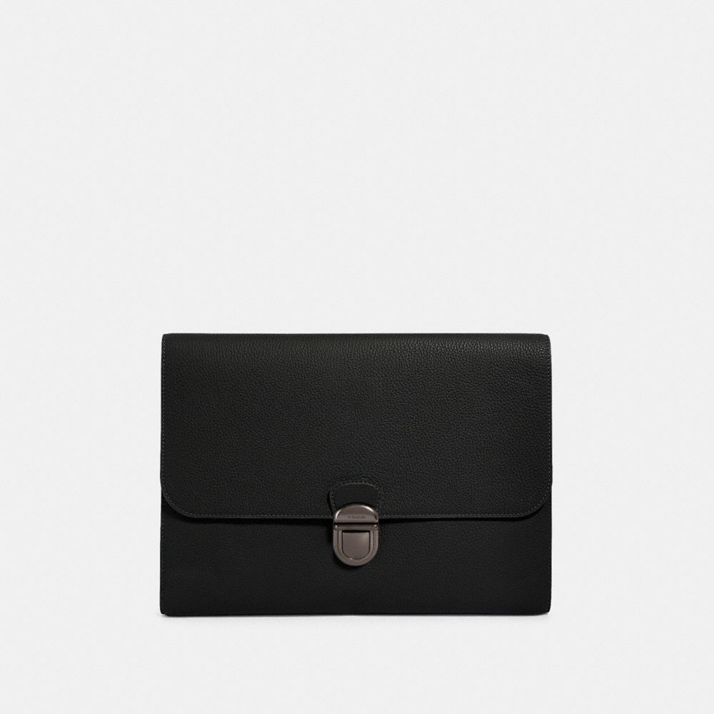 COACH F79881 Beckett Portfolio Pouch NI/BLACK