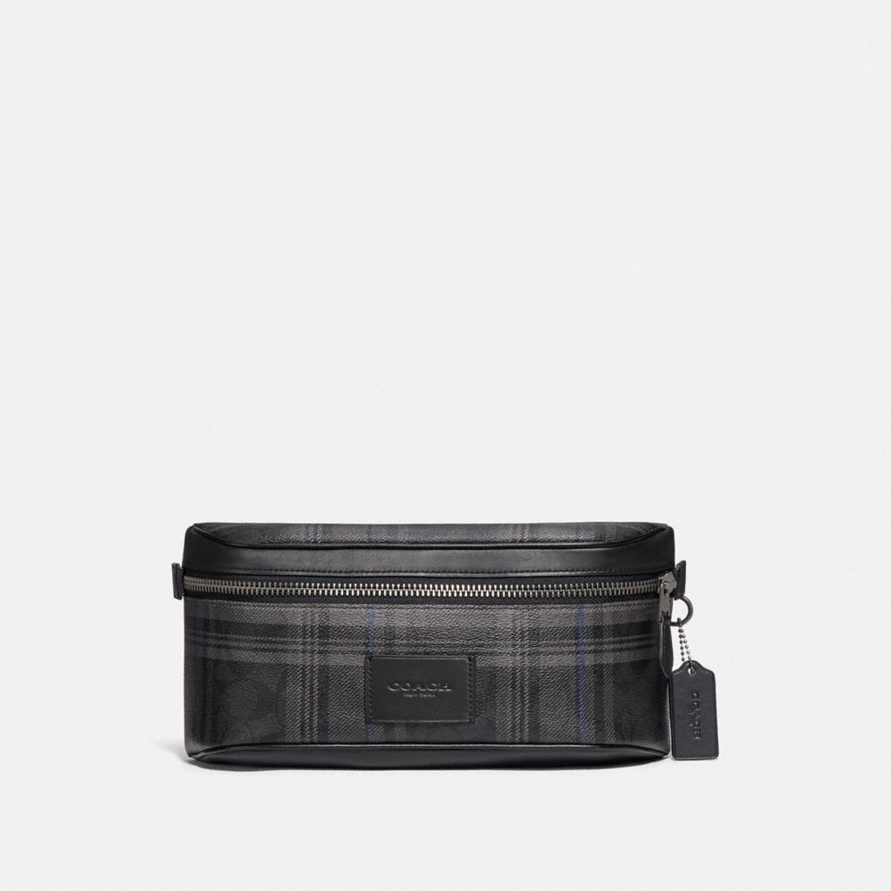 COACH F79938 - WESTWAY BELT BAG IN SIGNATURE CANVAS WITH PLAID PRINT