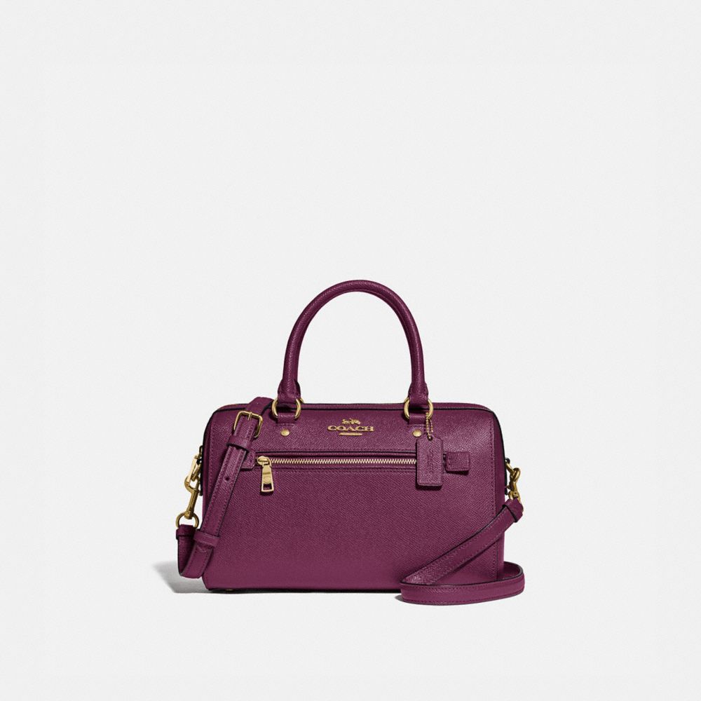 COACH ROWAN SATCHEL - IM/DARK BERRY - F79946