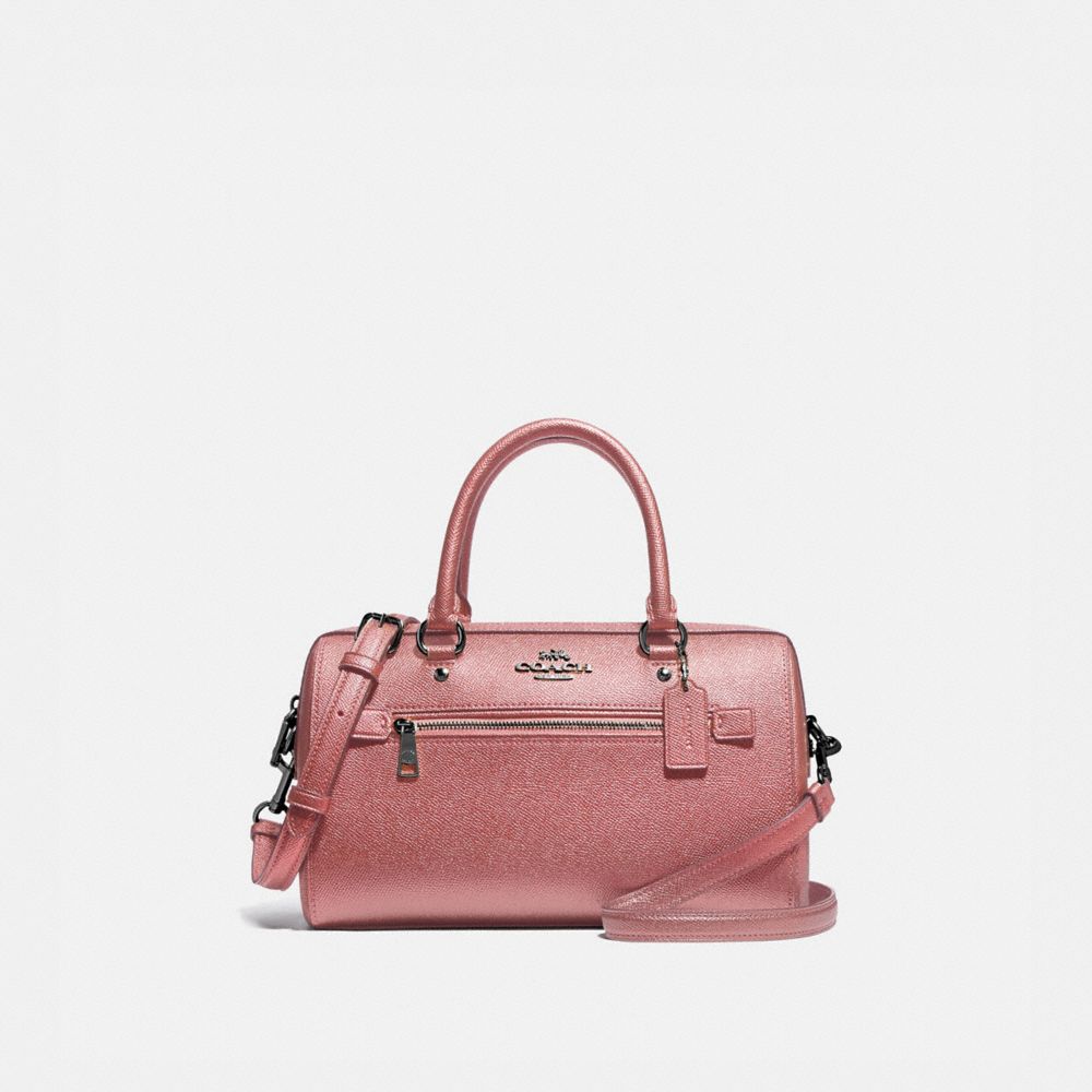 ROWAN SATCHEL - QB/METALLIC DARK BLUSH - COACH F79954