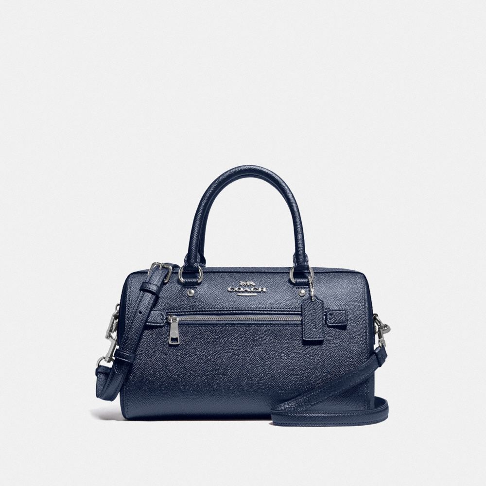 COACH F79954 - ROWAN SATCHEL SV/METALLIC BLUE