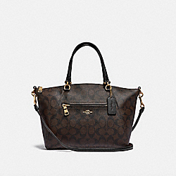 PRAIRIE SATCHEL IN SIGNATURE CANVAS - IM/BROWN/BLACK - COACH F79998