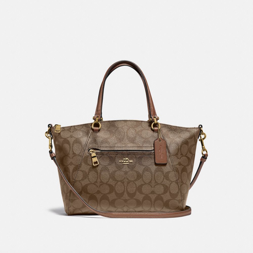 COACH F79998 - PRAIRIE SATCHEL IN SIGNATURE CANVAS IM/KHAKI/SADDLE 2