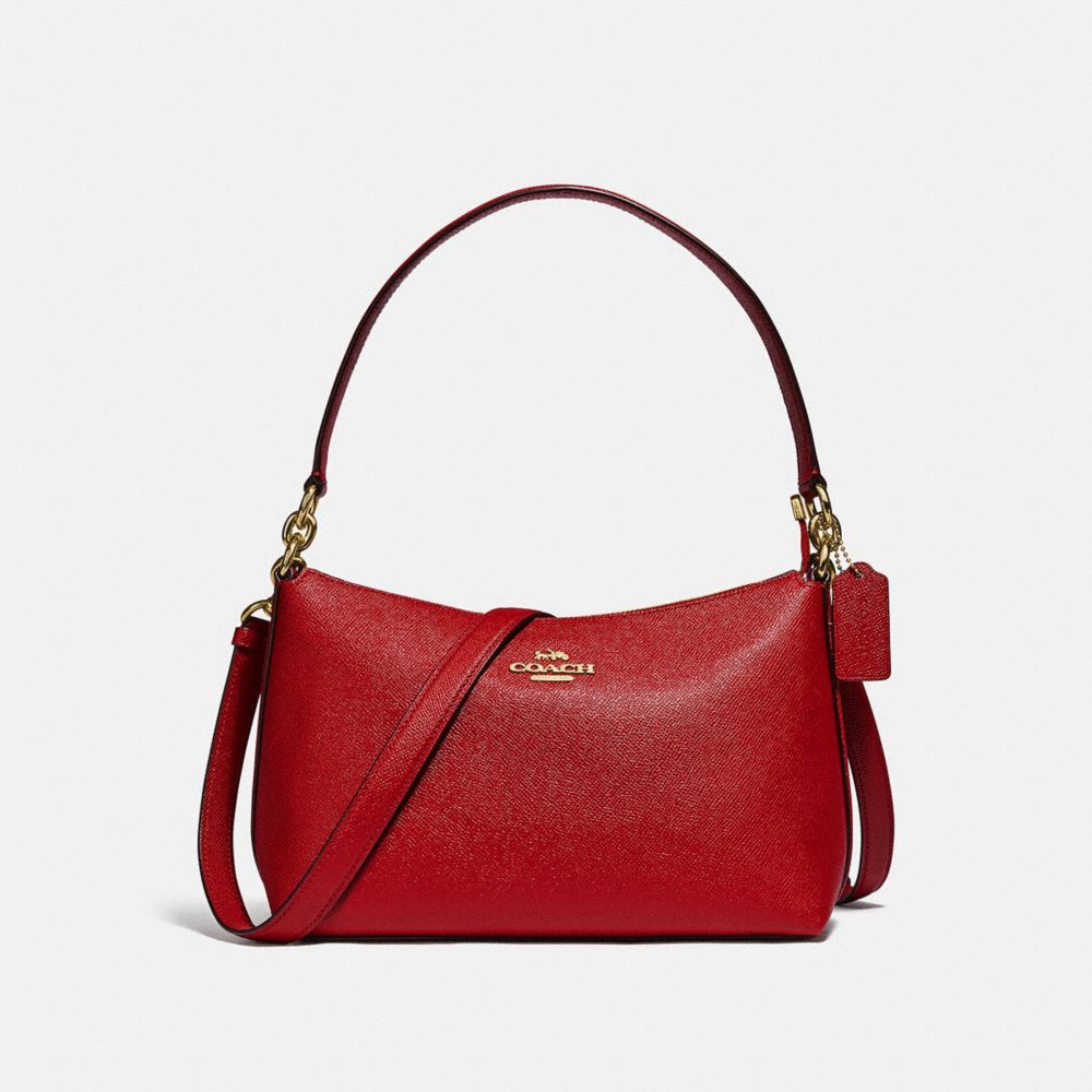 COACH F80058 Lewis Shoulder Bag IM/TRUE RED