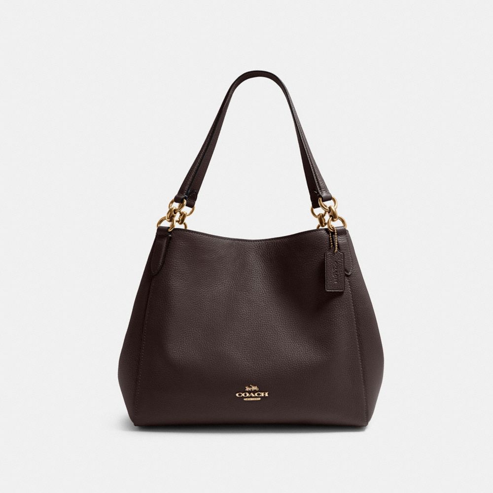 COACH F80268 Hallie Shoulder Bag IM/OXBLOOD 1