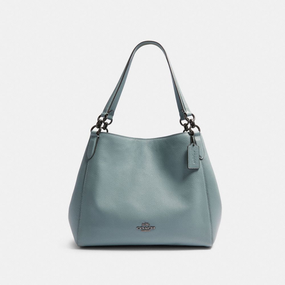 COACH F80268 Hallie Shoulder Bag QB/SAGE