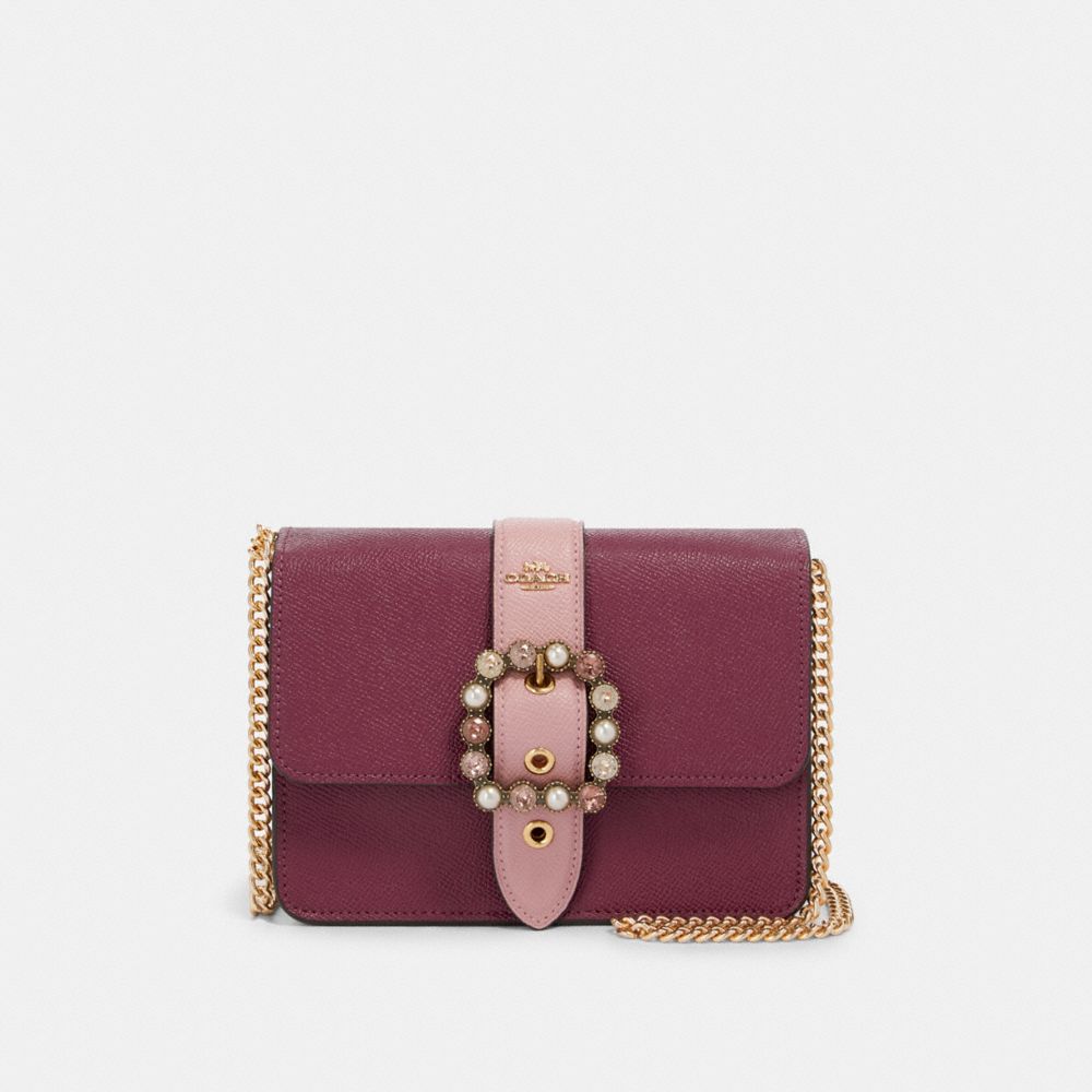 BOWERY CROSSBODY IN SIGNATURE CANVAS - IM/DARK BERRY/KHAKI MULTI - COACH F80300