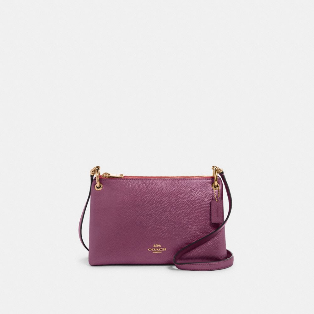 COACH F80333 MIA CROSSBODY IM/METALLIC BERRY