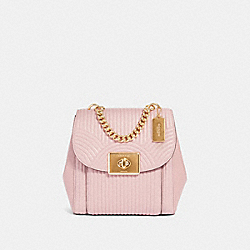 CASSIDY BACKPACK WITH ART DECO QUILTING - IM/PINK - COACH F80822