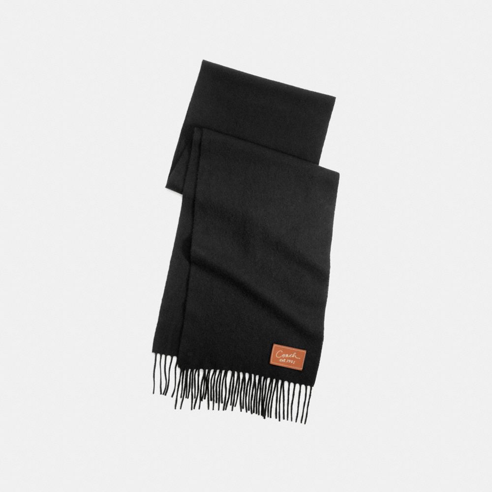 CASHMERE BLEND MUFFLER - f80881 -  BLACK