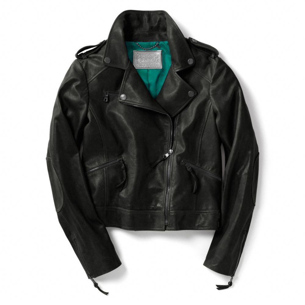 COACH TYLER LEATHER MOTO JACKET -  - f80929