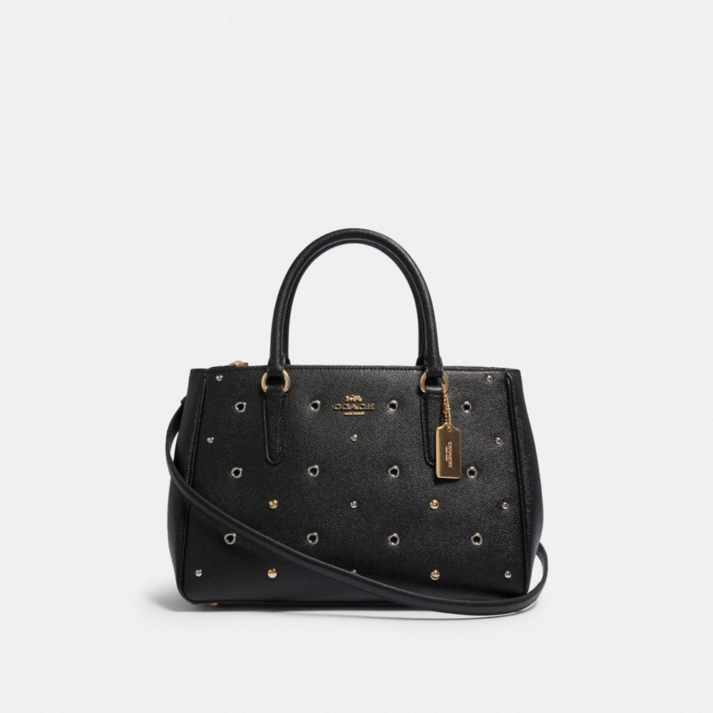 COACH SURREY CARRYALL WITH GROMMETS - IM/BLACK - F82131