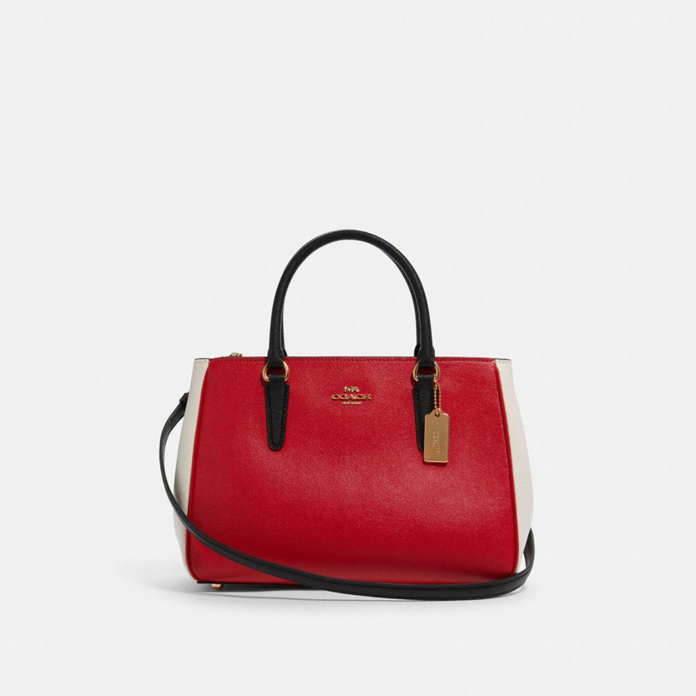SURREY CARRYALL IN COLORBLOCK - F82132 - IM/BRIGHT RED MULTI