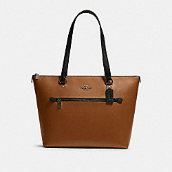 GALLERY TOTE IN COLORBLOCK - QB/LIGHT SADDLE MULTI - COACH F82133