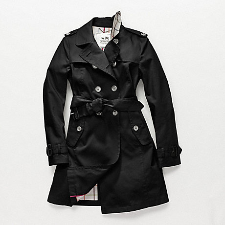 COACH MADELINE TRENCH - BLACK - f82394