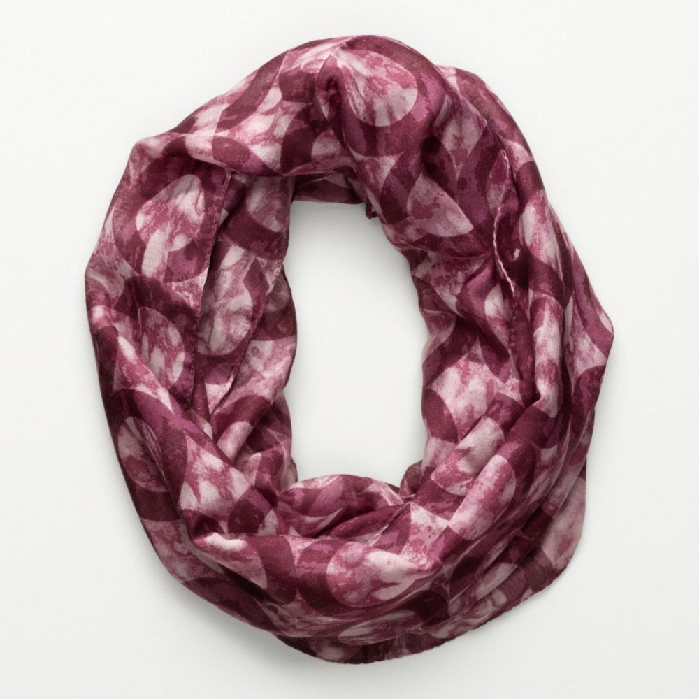 COACH OP ART INFINITY SCARF - PINK - F82772