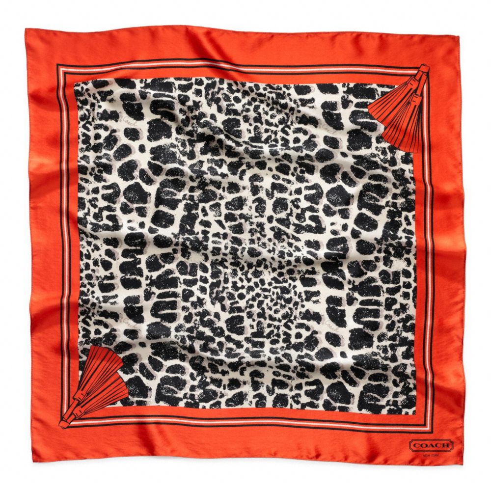 COACH F82774 OCELOT 27X27 SCARF ONE-COLOR