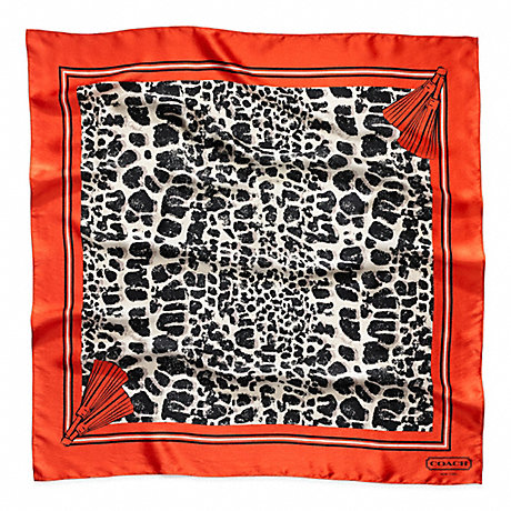 COACH F82774 OCELOT 27X27 SCARF ONE-COLOR