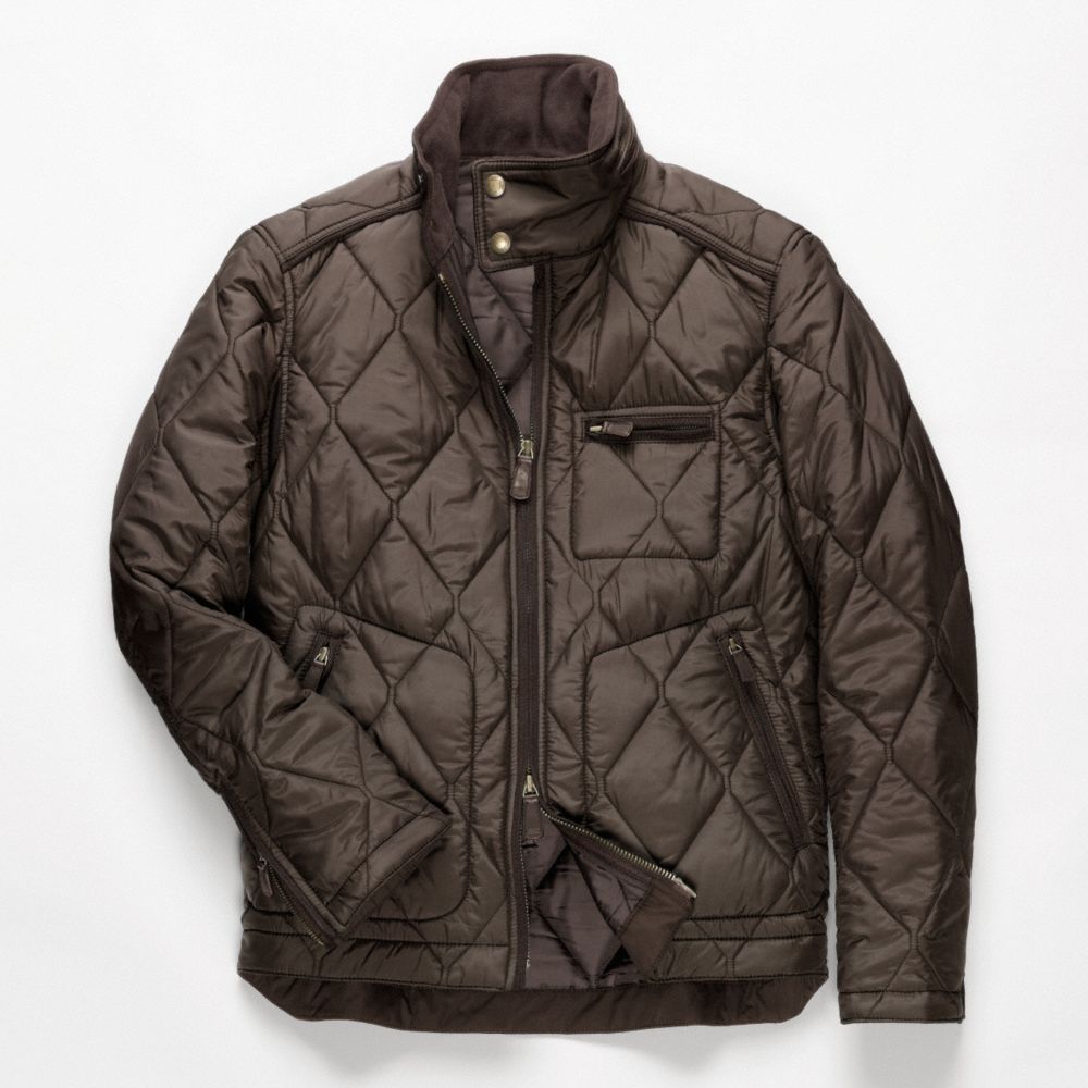 COACH F82778 - BOWERY QUILTED JACKET OLIVE