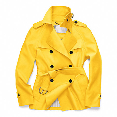 COACH CLASSIC SHORT TRENCH - SUNFLOWER - f82795