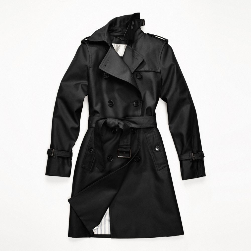 CLASSIC LONG TRENCH - f82804 - BLACK