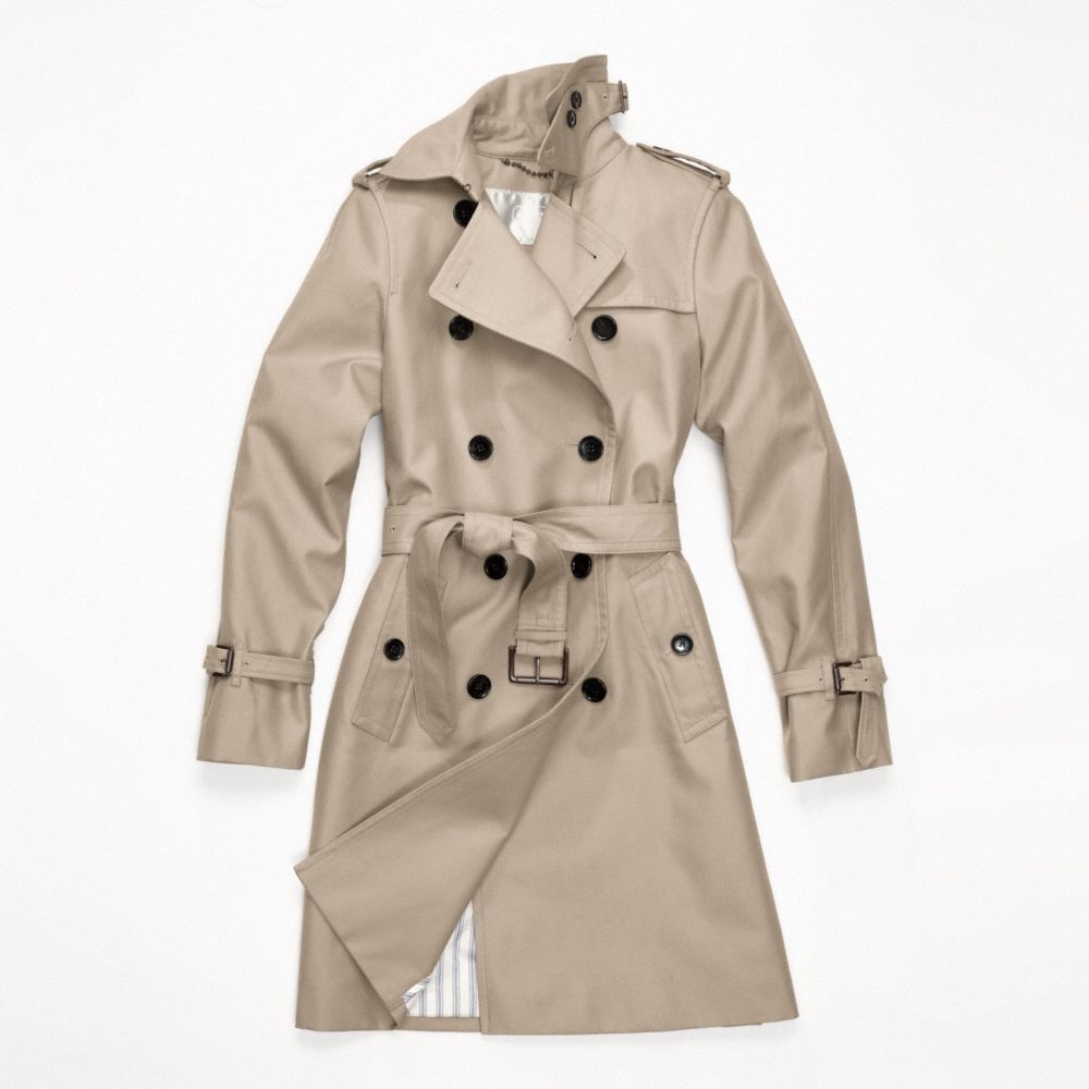 CLASSIC LONG TRENCH - f82804 - KHAKI