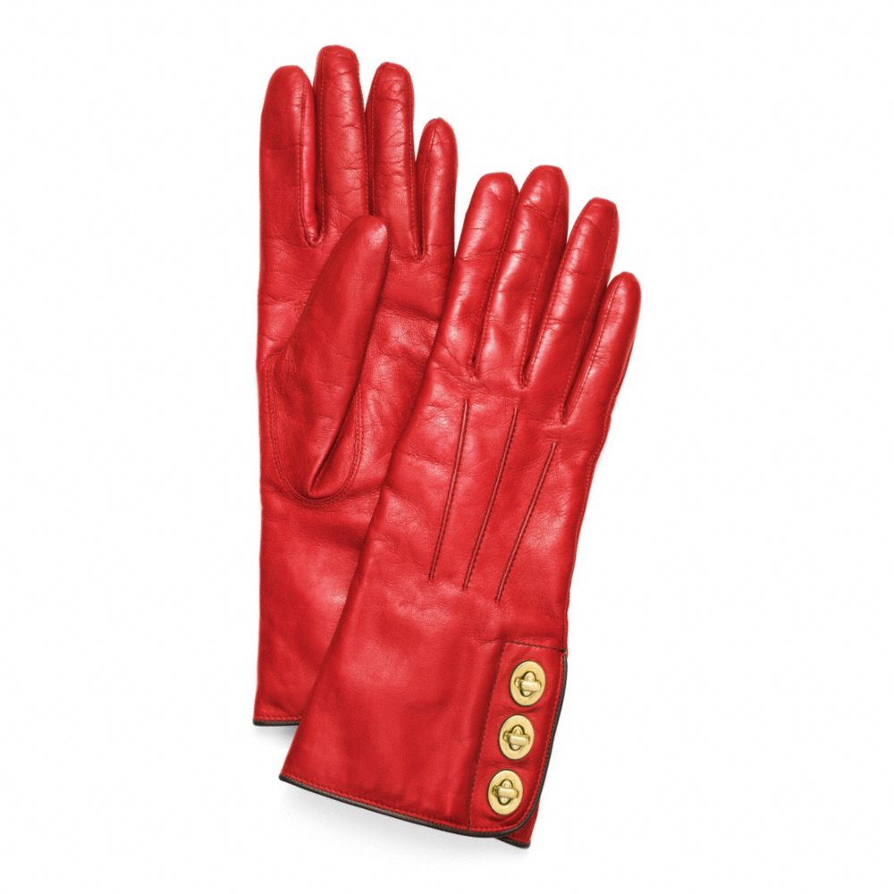 COACH f82825 3 TURNLOCK GLOVE 