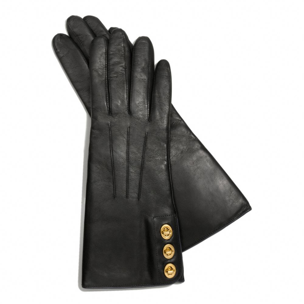 COACH F82825 Three Turnlock Glove BLACK 2