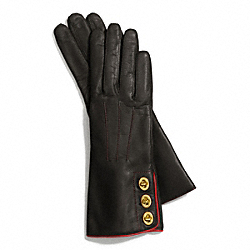 COACH F82825 Three Turnlock Glove TEAK