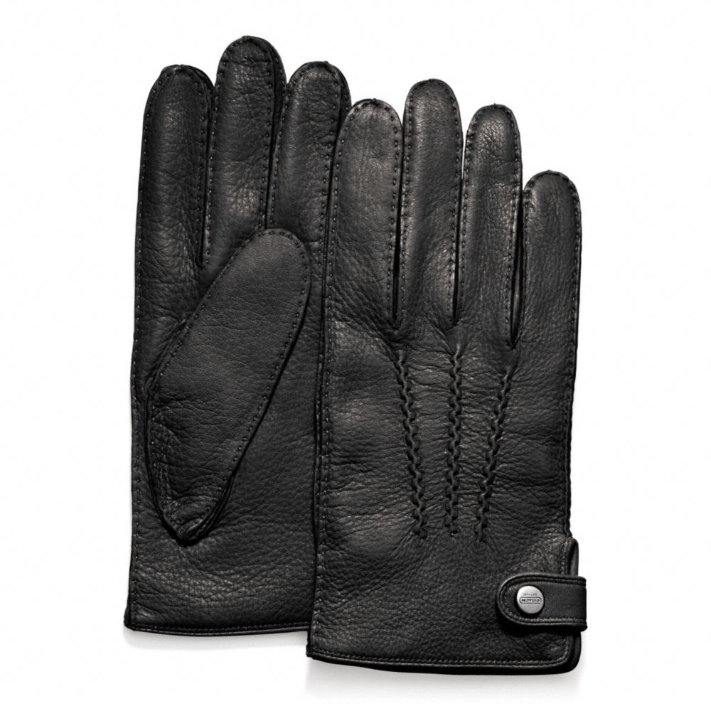 COACH F82867 Deerskin Glove BLACK