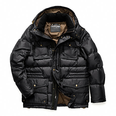 COACH F83087 WYATT WAXED COTTON DOWN JACKET ONE-COLOR