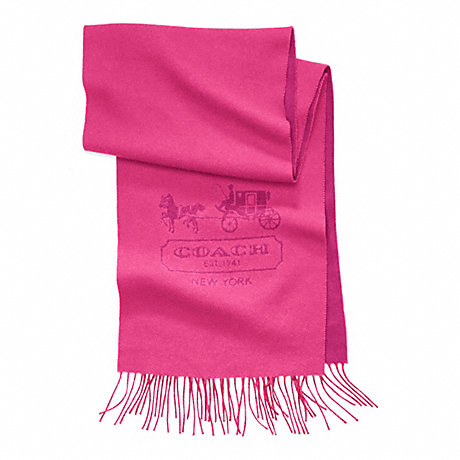 COACH CASHMERE HORSE AND CARRIAGE SCARF -  - f83101