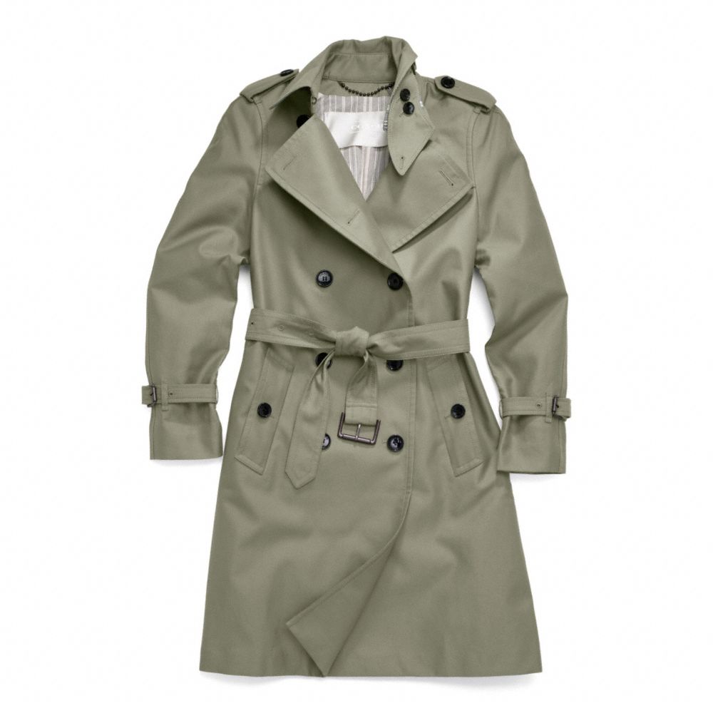 CLASSIC LONG TRENCH - JUNIPER - COACH F83342