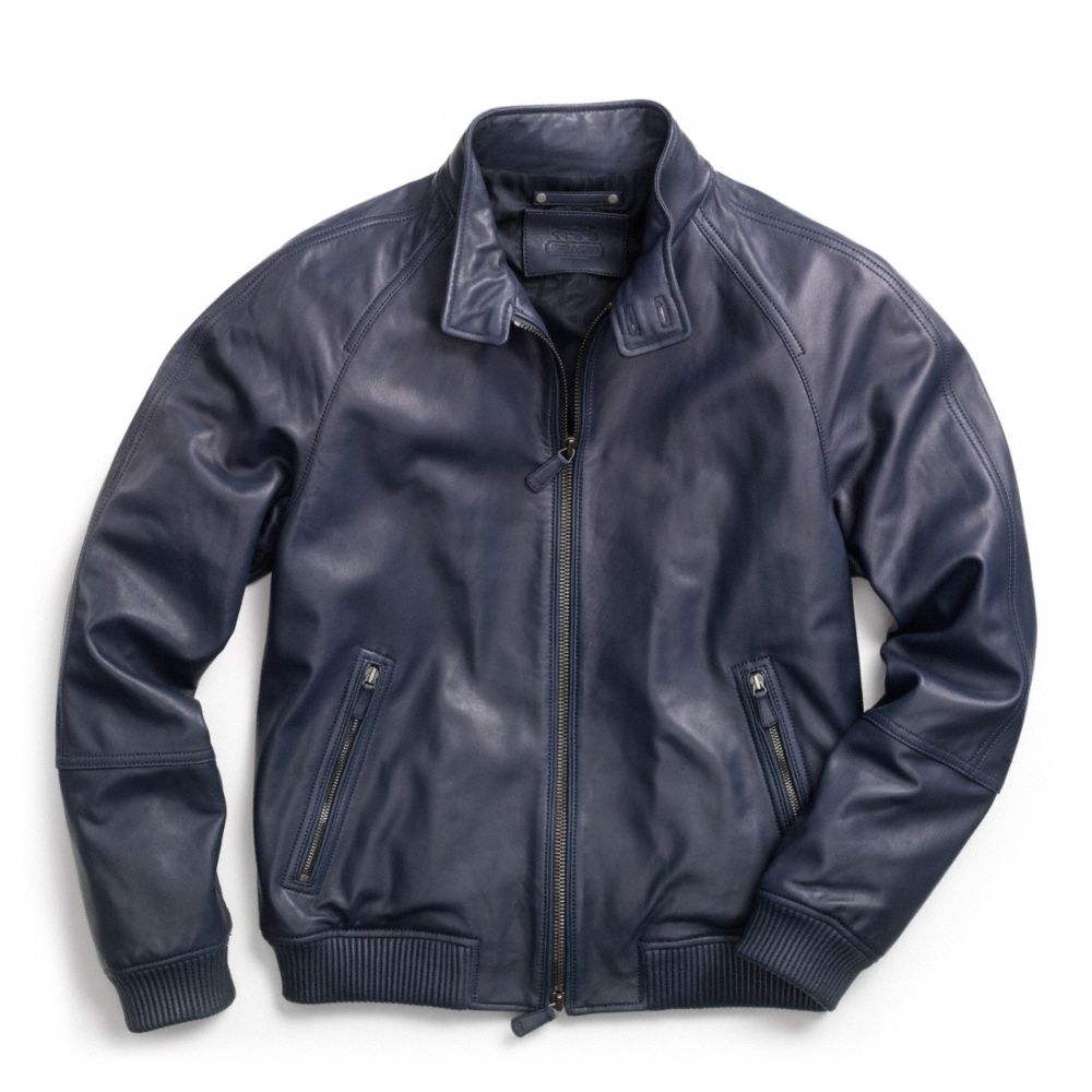 COACH BEDFORD LEATHER BARRACUDA JACKET -  - f83592