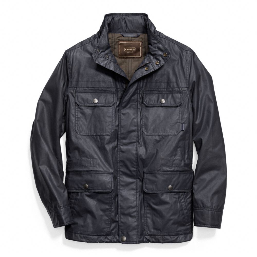 COACH WAXED COTTON FIELD JACKET - ONE COLOR - F83616