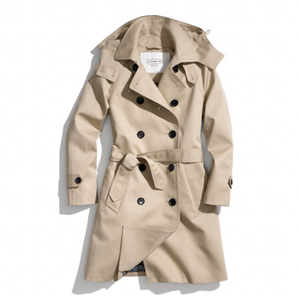 LONG TRENCH COAT - KHAKI - COACH F83646