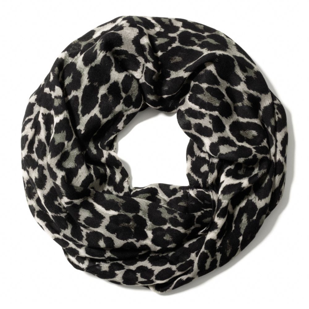 COACH PARK OCELOT PRINT INFINITY SCARF - ONE COLOR - F83662