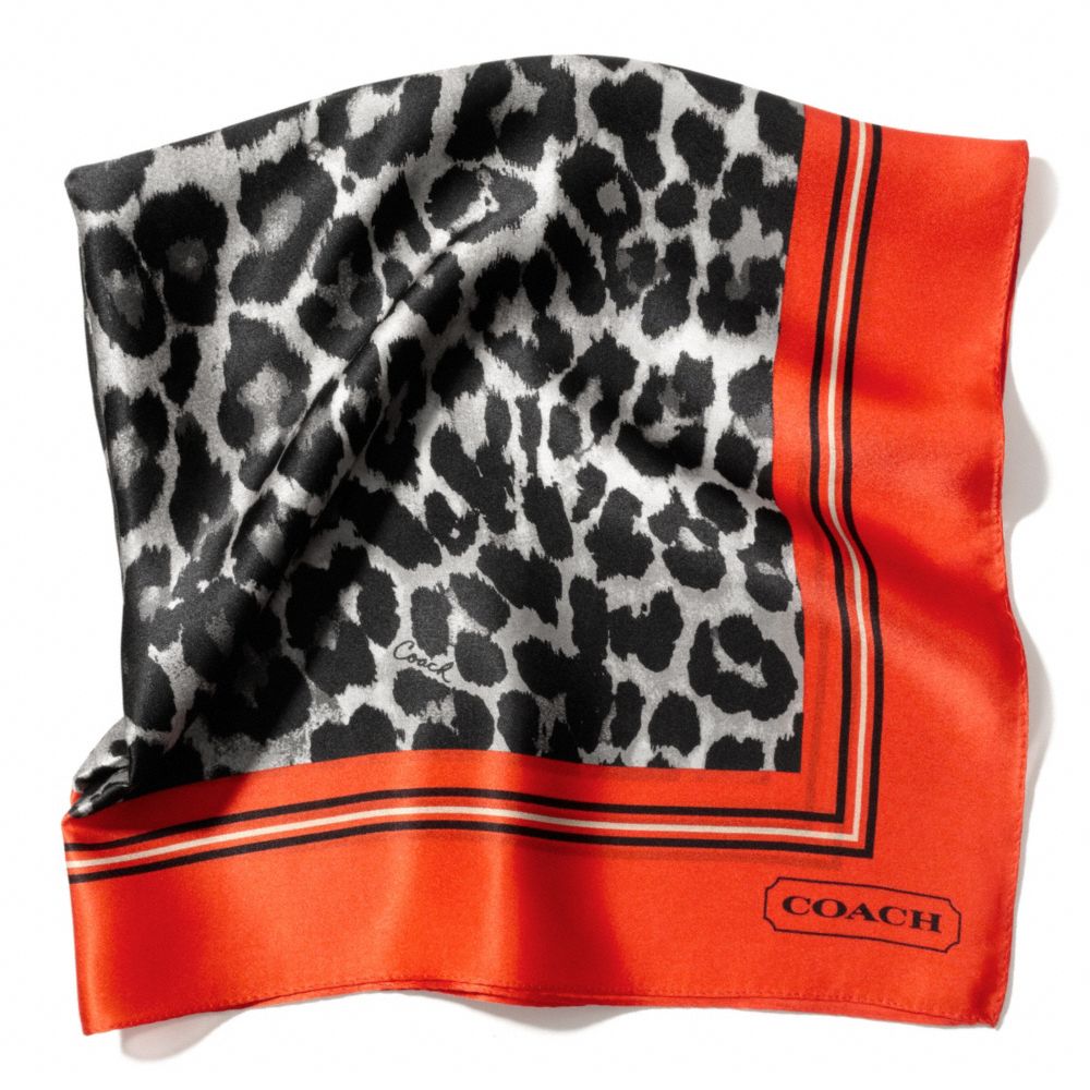 COACH F83683 Park Ocelot Print 27x27 Scarf 